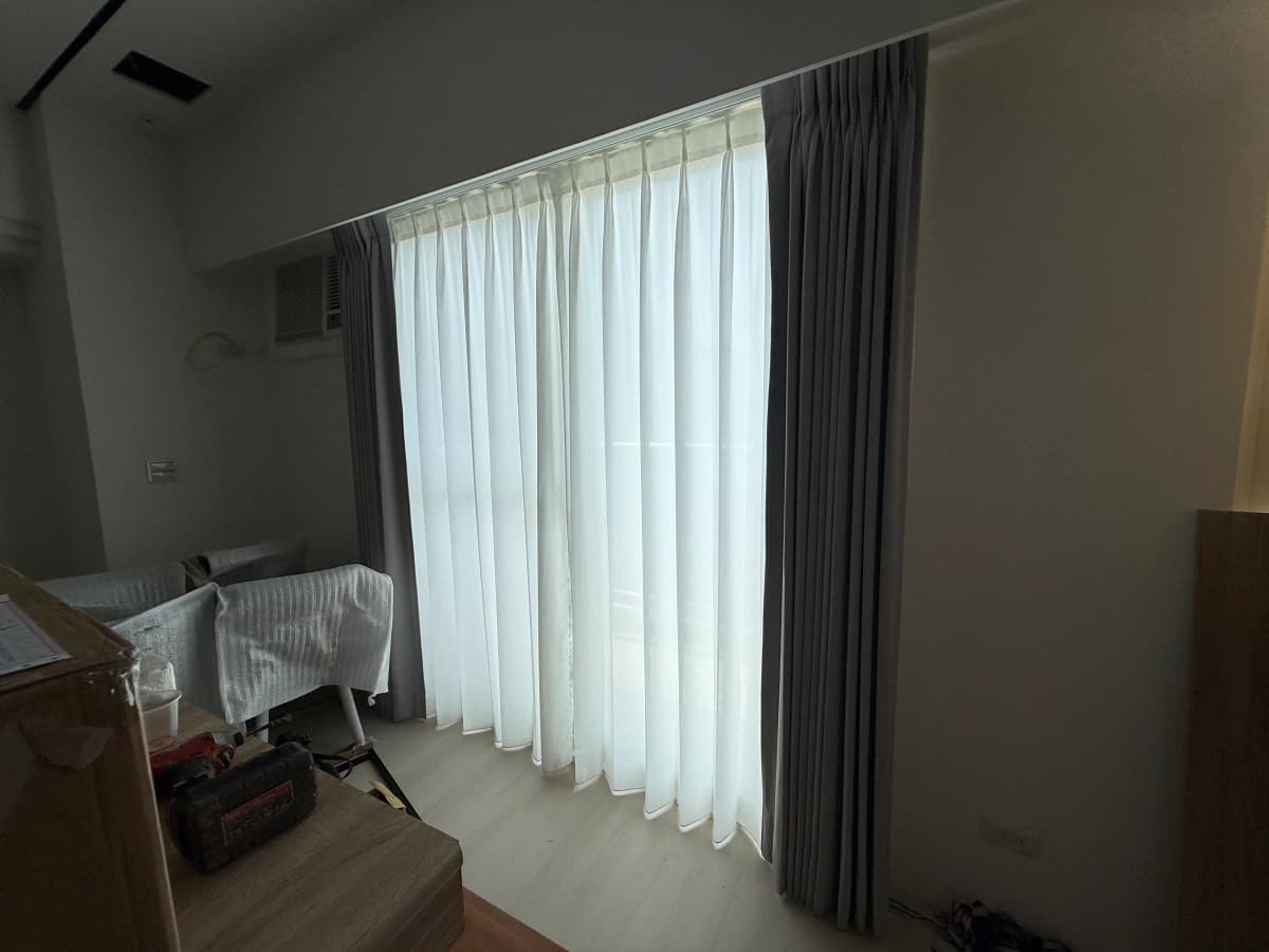 vivi 新店｜布簾＋紗簾 01